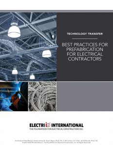 Best Practices: Prefabrication for Electrical Contractors - ELECTRI ...